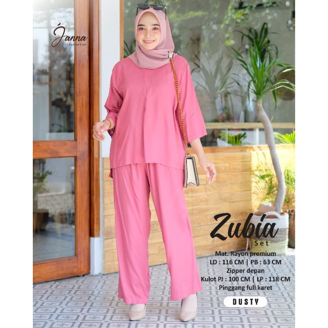 ZUBIA SETELAN BAJU WANITA TERBARU BY JANNA