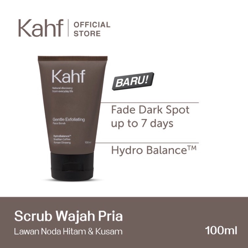 KAHF Gentle Exfoliating Face Scrub Cleanser 100ml