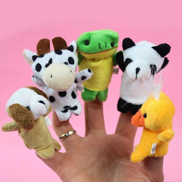 Animal Finger Puppets - Boneka Jari Model Hewan (5pcs)