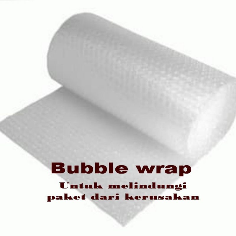 Bubble wrap tamabahan packing supaya paket lebih aman