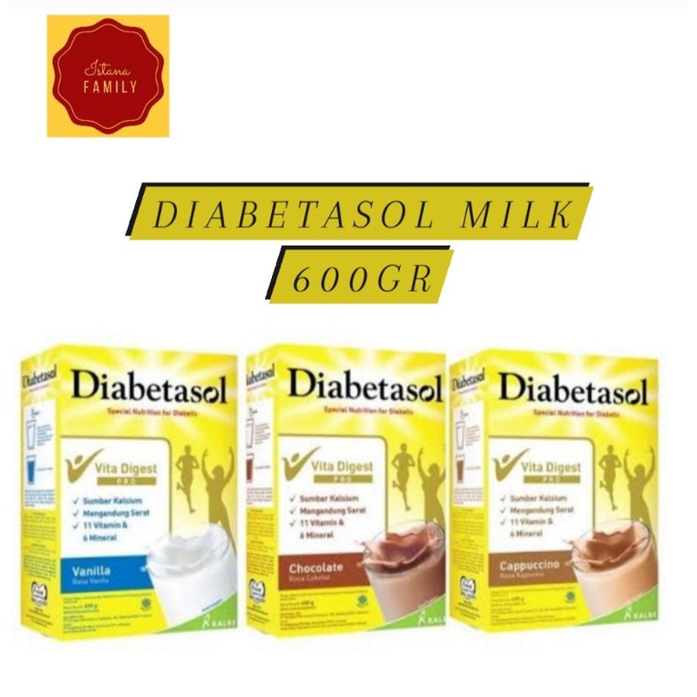 DIABETASOL MILK 600 GR