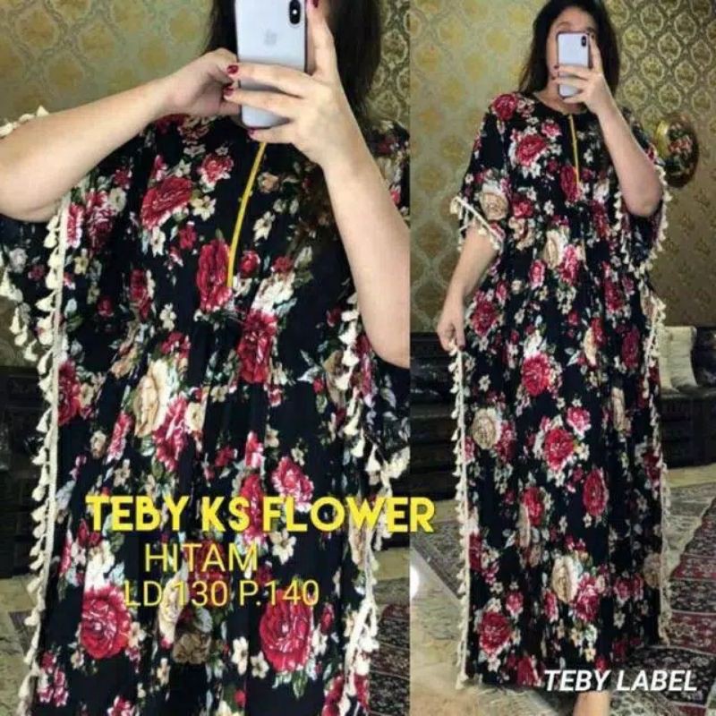 Daster arab ks flower teby