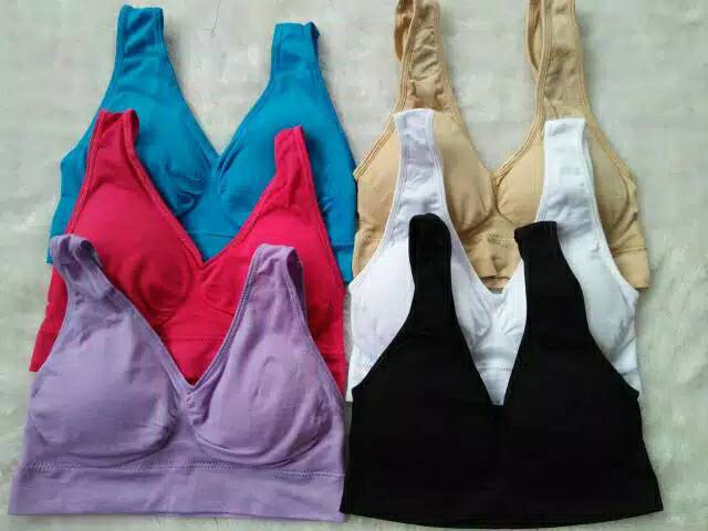 Genie Bra 1 Set Isi 3 Pcs Made In Japan ,  Genie Bra Sport Isi 3 Pcs , Genie Pastel Summer Classic