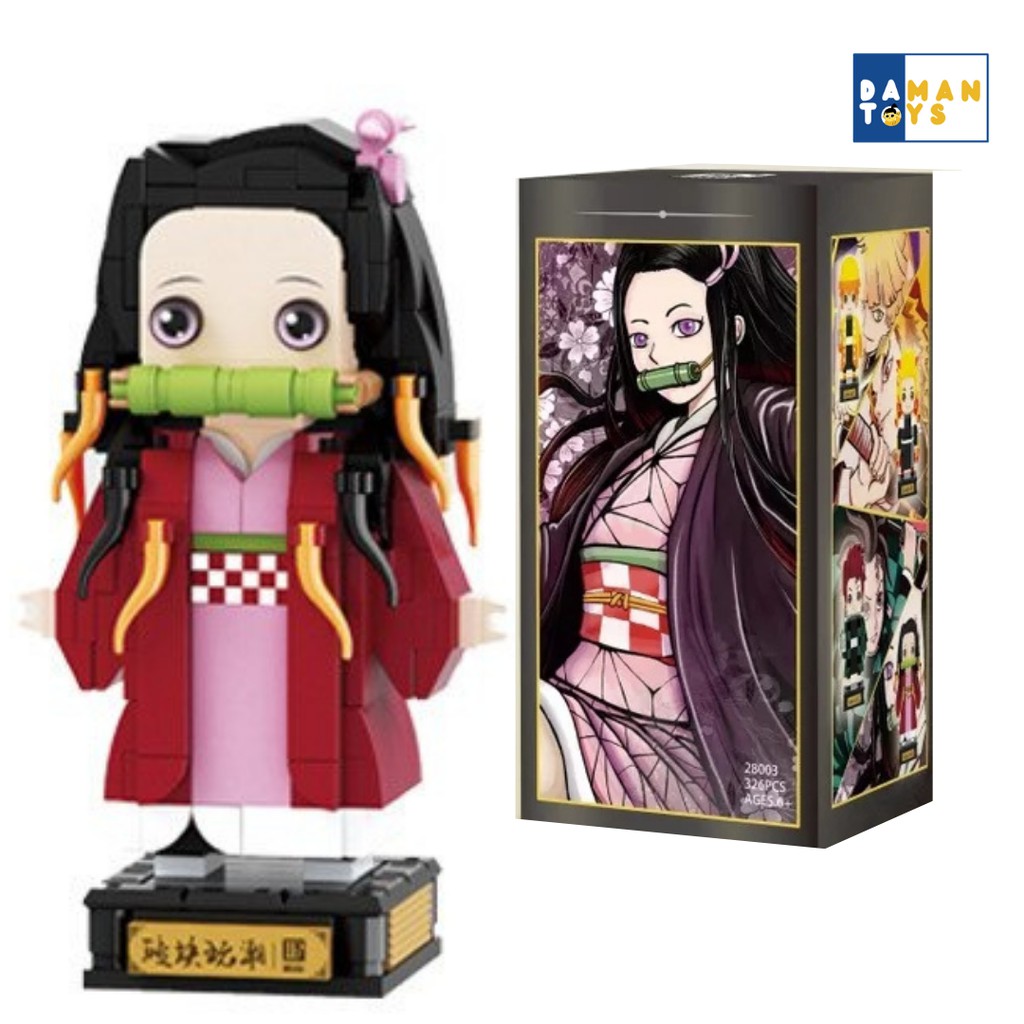 Demon Slayer Kimetsu No Yaiba Zenitsu/Nezuko/Giyuu /Tanjirou/Rengoku Bricks PVC Action Figure