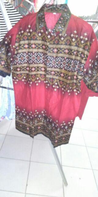 Bswart Batik Hrb026 Kenongo Hem Pendek Padi Pekalongan M L Xl Batik Pria Murah Modern Grosir