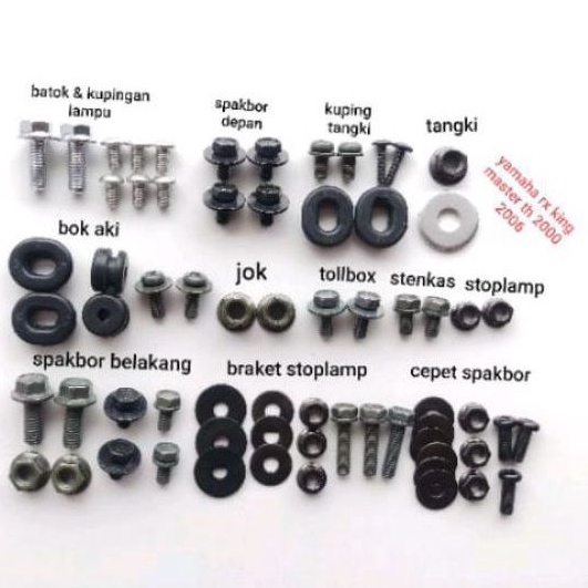 baut body full set yamaha Rx King th 2000-2006/full set baut body yamaha Rx King th 2000-2006