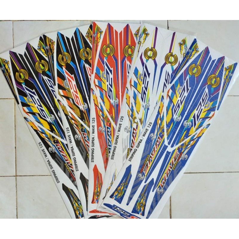 Striping variasi lis stiker variasi Supra125&Wave