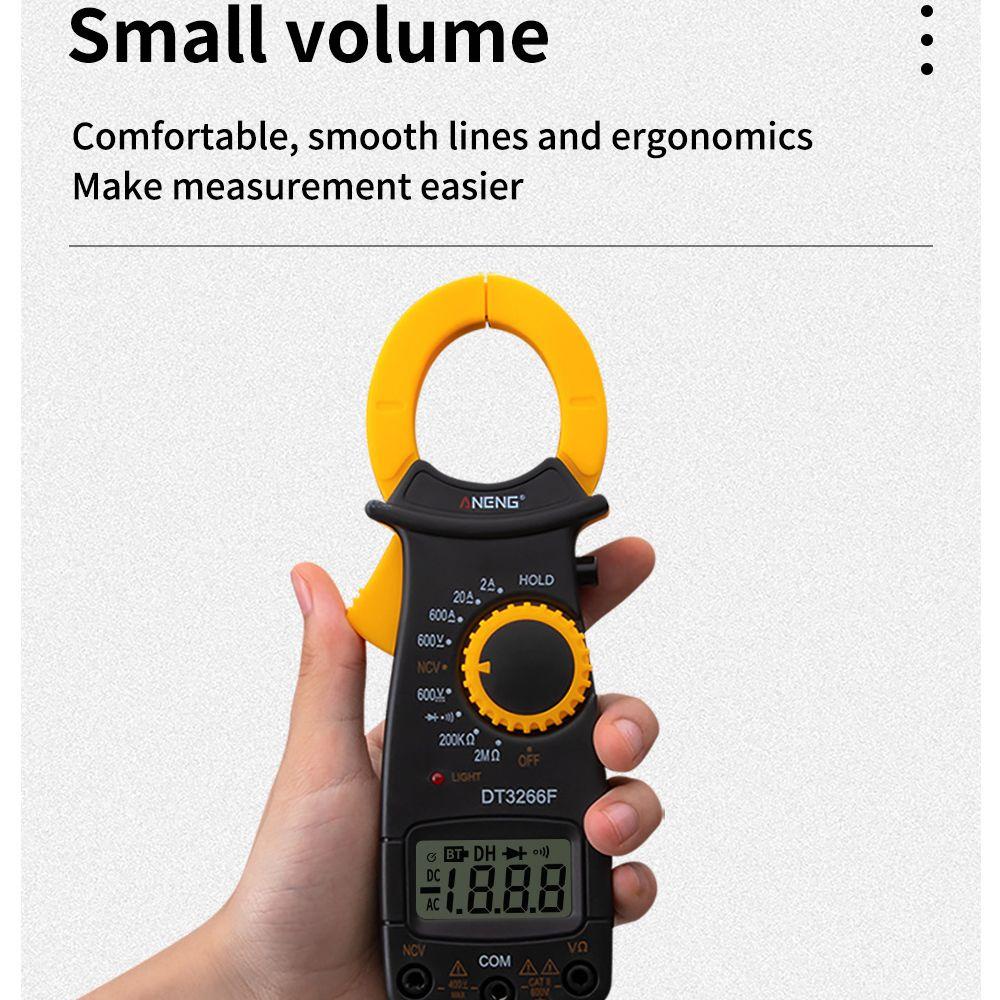 POPULAR Populer Digital Clamp Meter Presisi Tinggi Dengan Buzzer AC/DC Tegangan NCV Resistance Diode Tester Tester Arus Listrik Tester