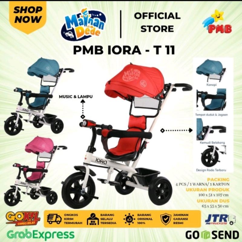 Sepeda Tiga Roda Anak PMB IORA T11 Tricycle Murah T-11