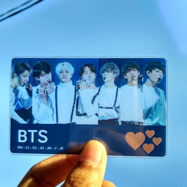 Unofficial BTS Transparan Photocard