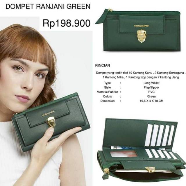 Dompet ranjani green sophie Paris