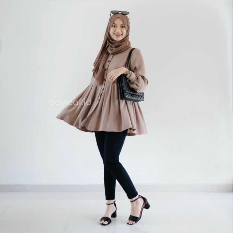 Namira Blouse by Bayleaf.id / Blouse Crinkle / Atasan Wanita ? Kemeja Wanita