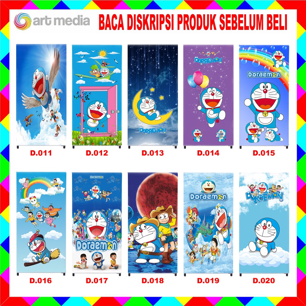 STIKER KULKAS 1 PINTU DORAEMON D.011-020