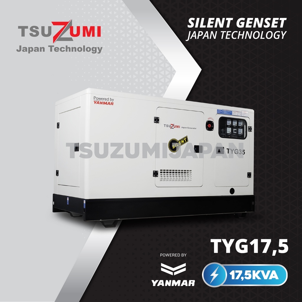 Genset Super Silent Yanmar 15000 Watt 17,5 KVA