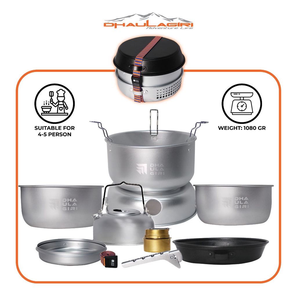 Cooking set storm cooker (trangia dhaulagiri) / alat masak set camping / cooking set dhaulagiri / nesting camping set kompor / panci camping set