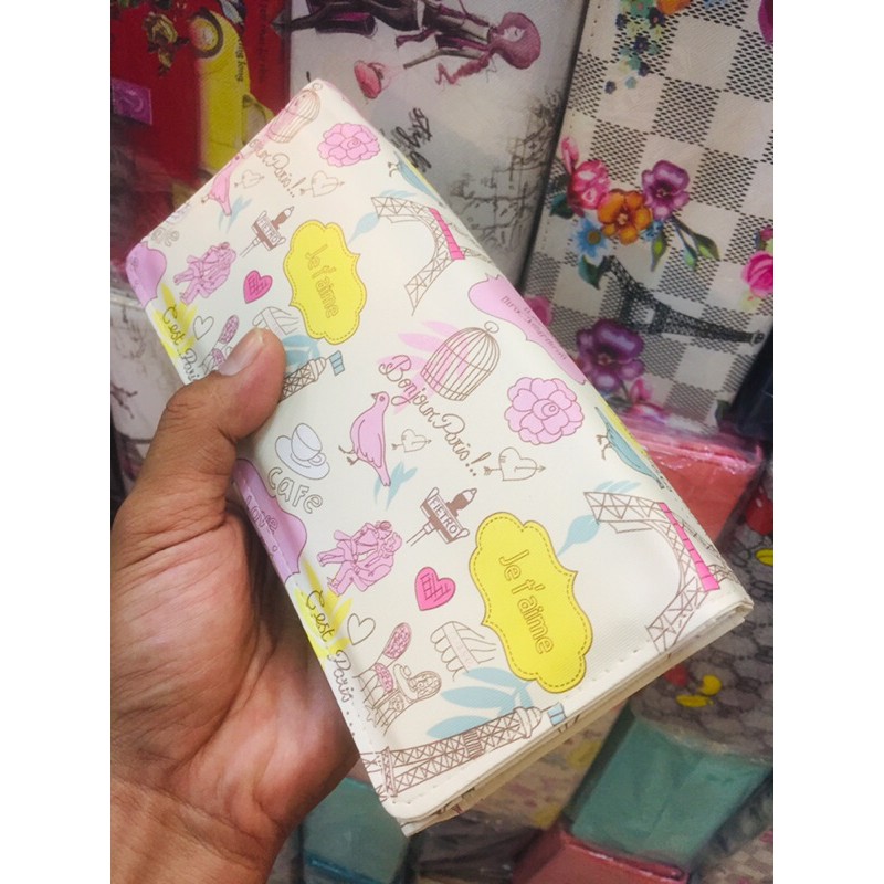 Dompet mamah muda model Classic bahan teiga motif Paris #dompet #dompetwanita #dompetperempuan-No3