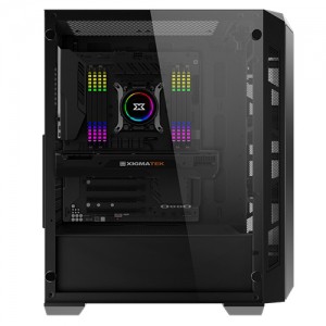 PC CASE GAMING XigmaTek include 4 Fan RGB Triple X - Casing Komputer ATX Tower