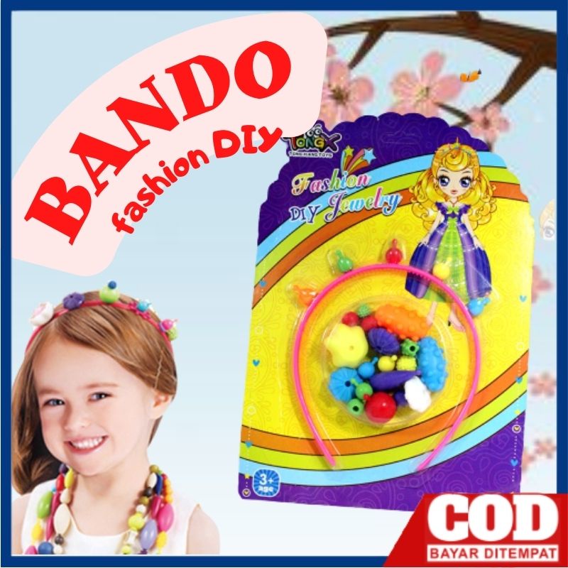 Mainan BANDO - Bando Fashion Diy Edukasi Meronce - Manik Manik Beads - Ronce Mainan Kalung - MIN-52