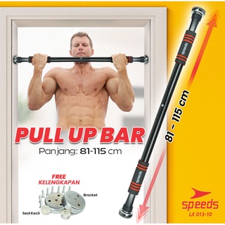 SPEEDS Pull Up Bar Push Up Bar Alat Olahraga Fitness Multifungsi Door Chinning Bar Pull Up Iron 013-10
