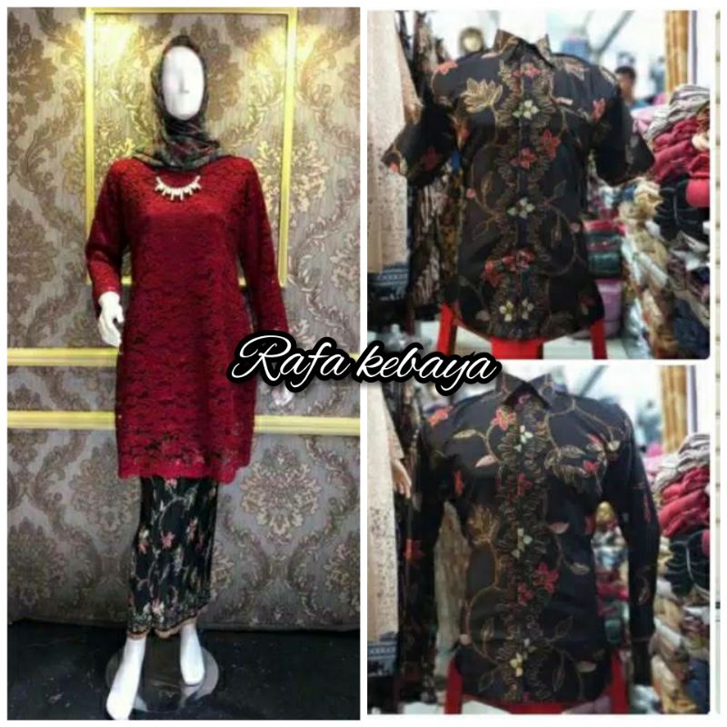 Couple Kebaya  Brukat/  Kebaya Couple/ Kebaya Brokat/  Couple Kemeja Batik/ Couple Kebaya Keluarga