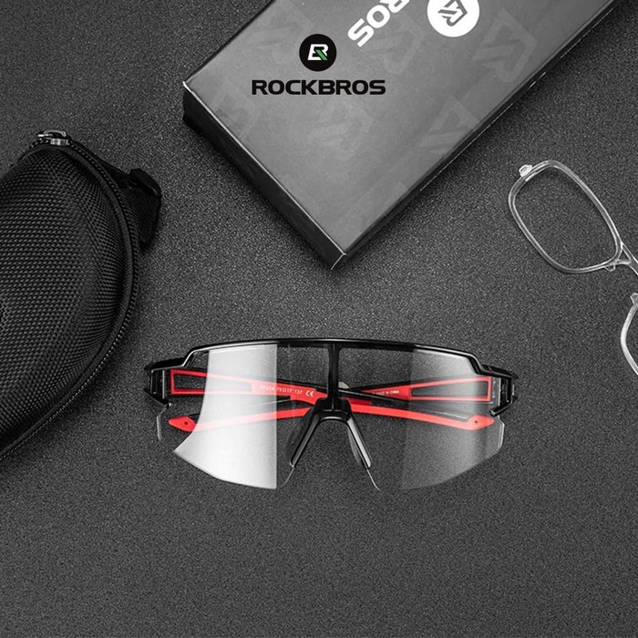 ROCKBROS 10173 Photochromic UV 400 Sunglasses - Kacamata Sepeda Lari