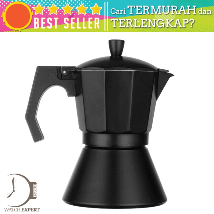 COD Teko Stovetop Filter 450ml 9 Cups Espresso Coffee Maker Moka Pot