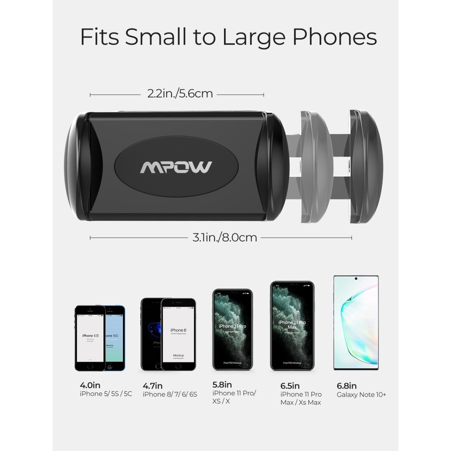 Mpow Car Phone Mount Wowteez - MPCA152AB