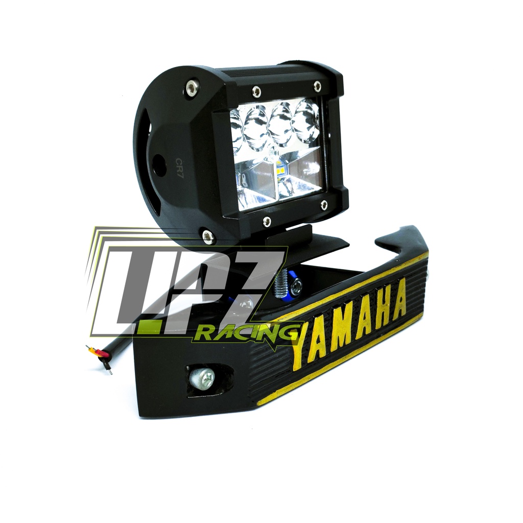 LAMPU DEPAN RX-KING LED FULL SET BREKET MODEL CR-4763 LED 10 PEARL BAHAN BESI ALUMINIUM