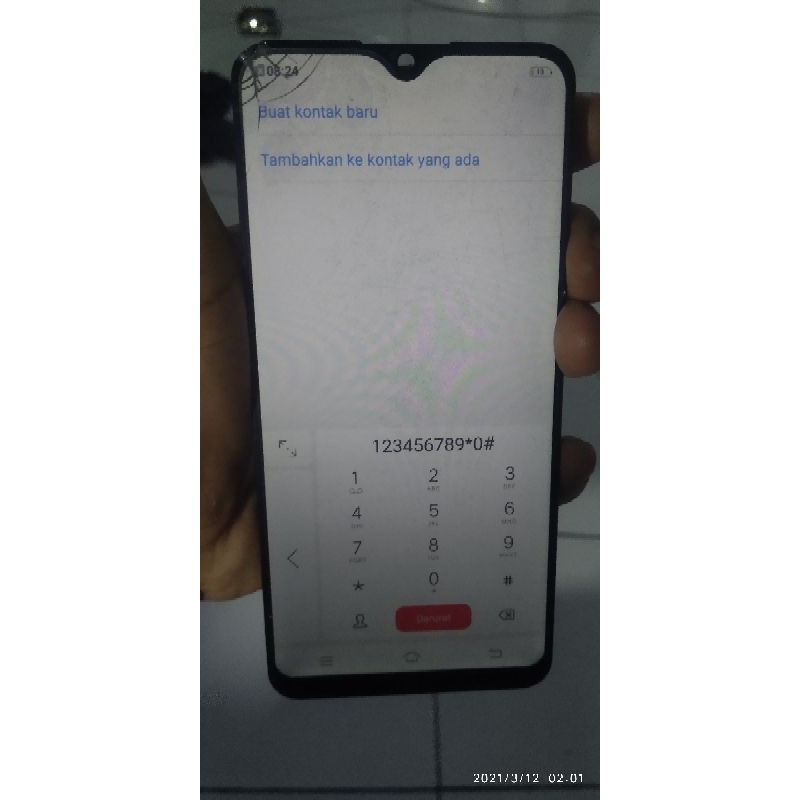lcd original cabutan vivo y91/y91c/y93/y95 minus retak dikit