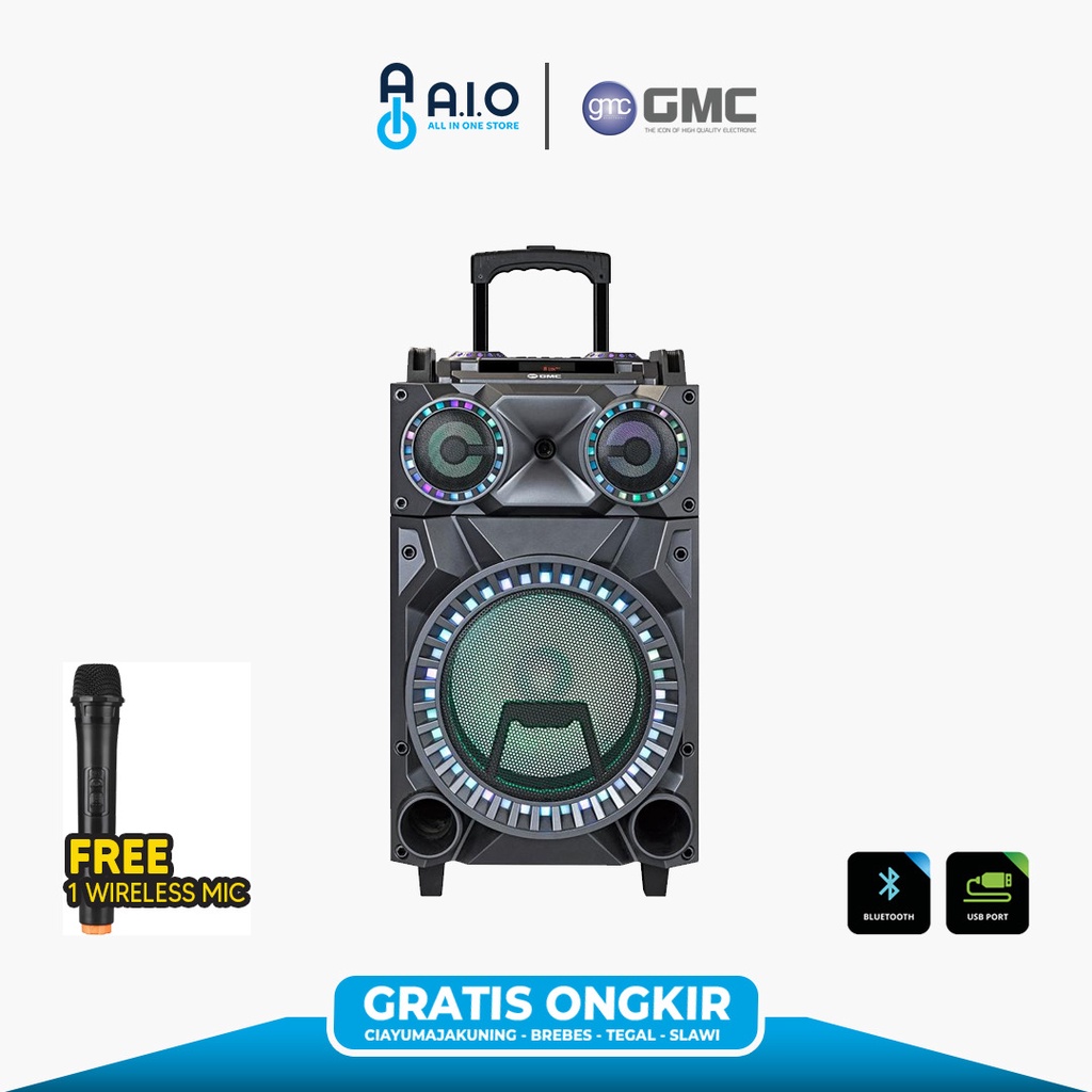 GMC SPEAKER 899B MULTIMEDIA BLUETOOTH + WIRELESS MIC | TERMURAH + GRATIS ONGKOS KIRIM*