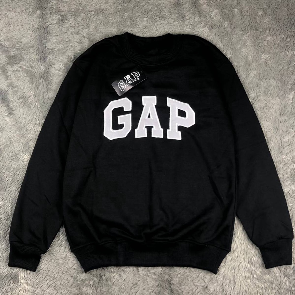 CREWNECK GAP FULL BORDIR PREMIUM | JAKET SWEATER GAP PRIA&amp;WANITA | SWITER OVER SIZE WANITA