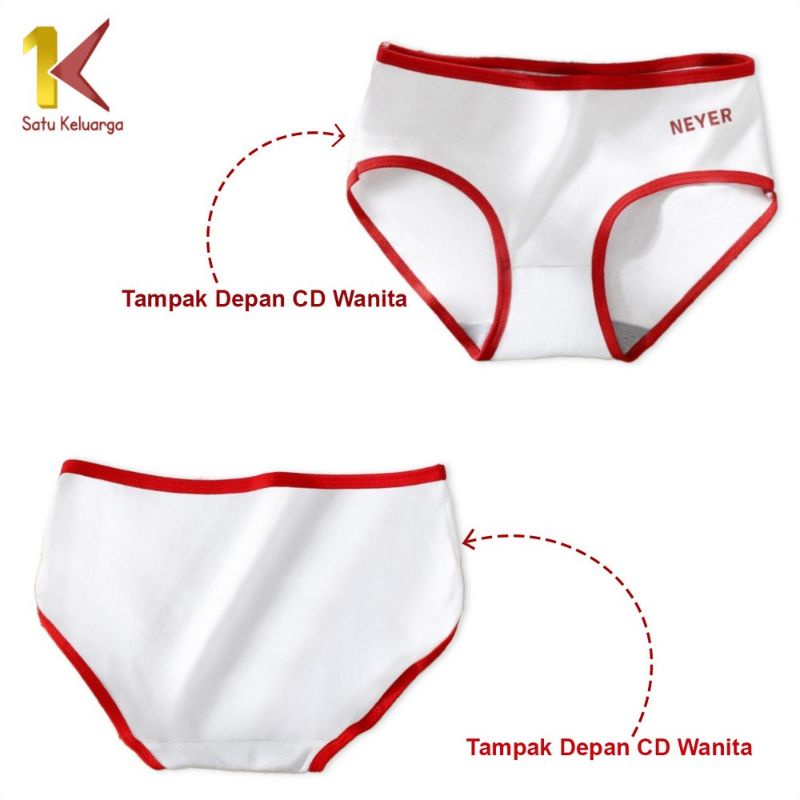 Celana Dalam Wanita Katun / CD Cewek Polos Sempak Wanita Sexy /