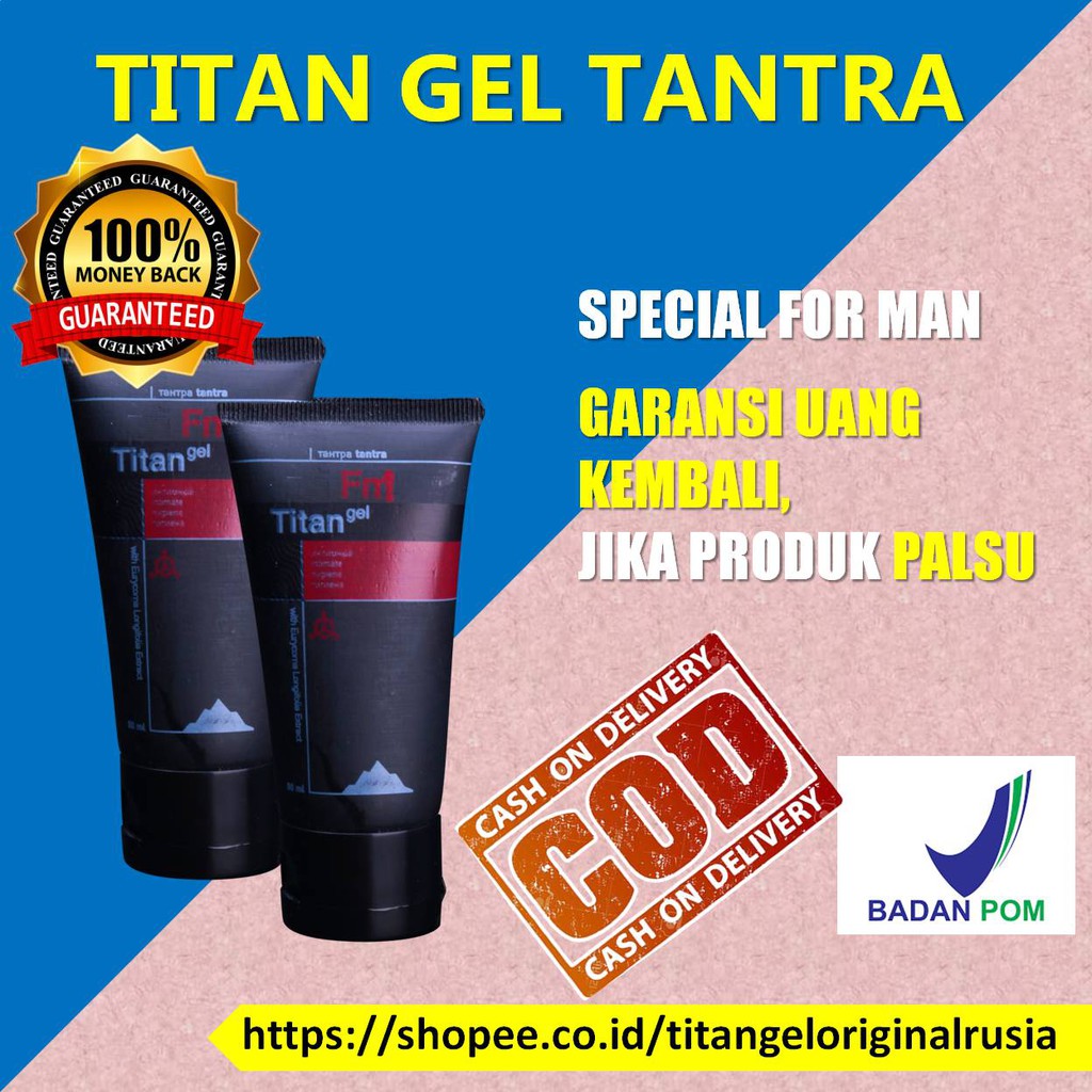 Titan Gel obat kuat pria Titan Gel Original Pembesar Penis Pria obat kuat sex pria Oles Asli