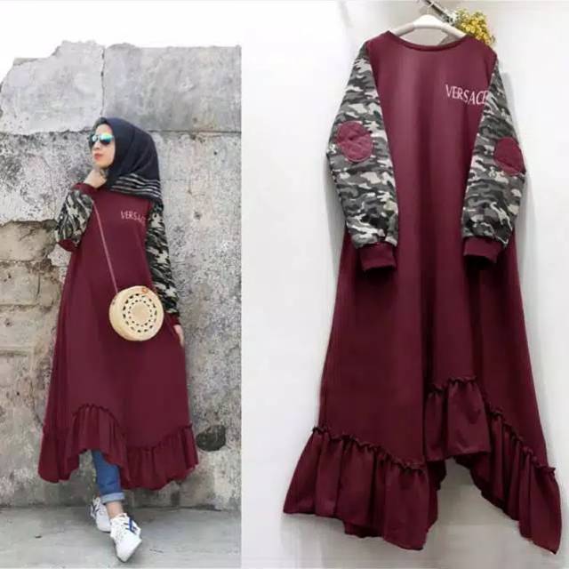 Versace tunik baju wanita termurah