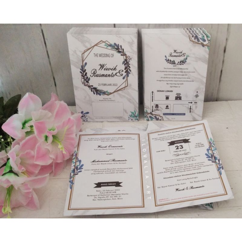 Cetak Undangan Pernikahan - Undangan Cinta 02