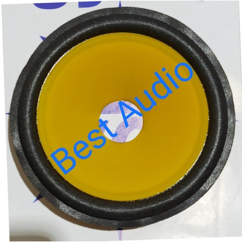 Daun kertas speaker 4inch 4 inch mika kuning diameter 10cm voice 20mm