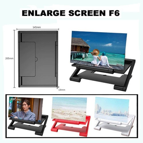 Trend-Pembesar Layar Hp 3D F6 (Enam) Kaca Pembesar Layar Enlarge Screen New