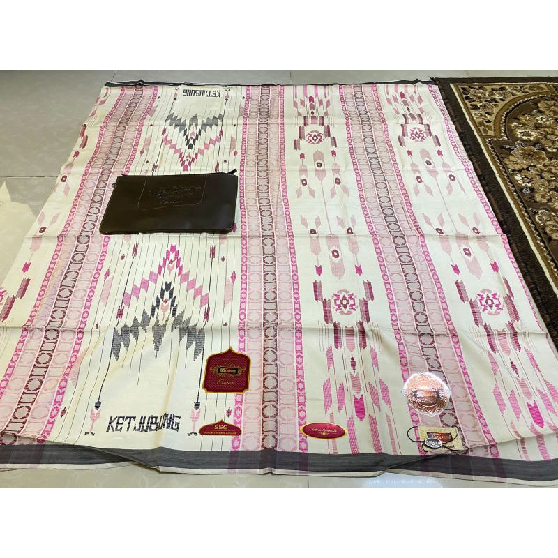 SARUNG KETJUBUNG FULL SUTRA SSG RED ORIGINAL QUALITY