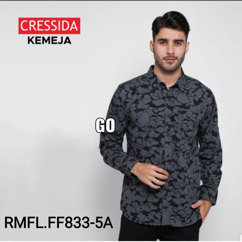 gof CRESSIDA KEMEJA PRIA SLIMFIT Kemeja Casual Kemeja Lengan Panjang