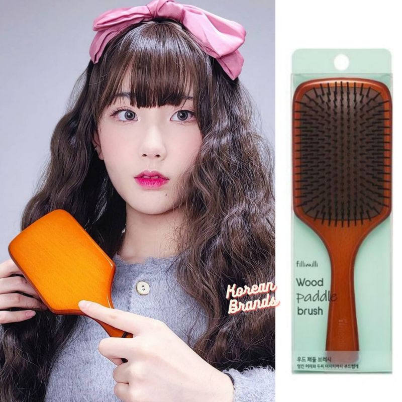 [READY STOCK] Fillimilli Wood Paddle Brush / Sisir Kayu