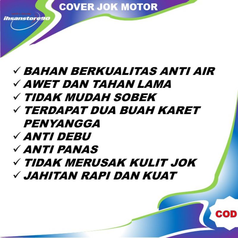 Cover Sarung Penutup Pembungkus Pengaman Pelindung Jok Sepeda Motor Yamaha MX King Jupiter Z1 Z Vega R ZR Murah berkualitas Anti Air Waterproof / Terbaru / Terlaris / Cod