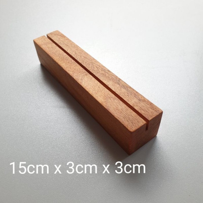 

stand card holder 15cm x 3 x 3cm dudukan acrylic meja (lubang 2mm)