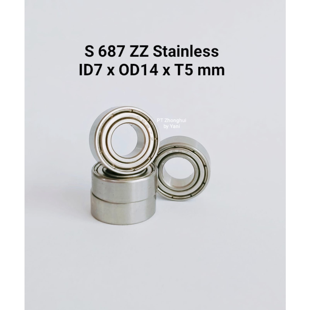 KEUNG Bearing S 687 ZZ stainless isi 1 pcs