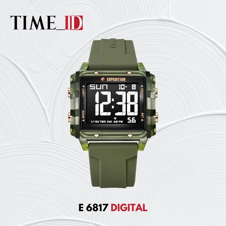 Jam Tangan Expedition E 6817 DIGITAL GREEN UNISEX