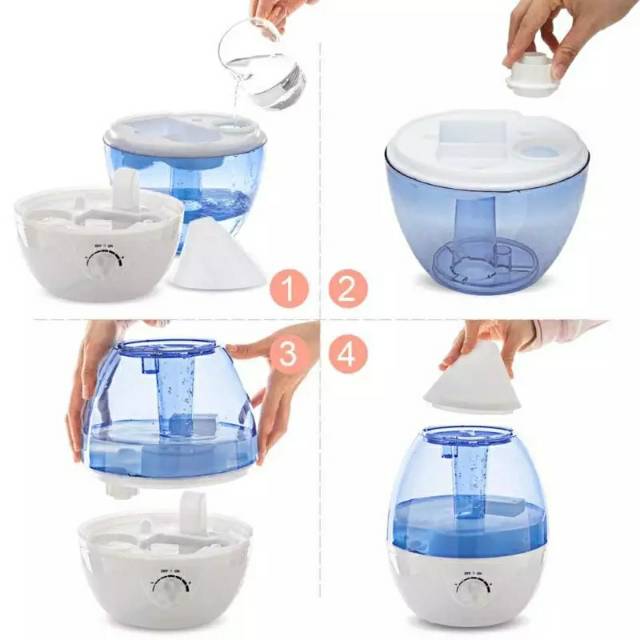 HUMIDIFIER KAPASITAS BESAR 2,5L CLASSIC DROP AROMATHERAPY AROMATERAPI PELEMBAB UDARA RUANGAN