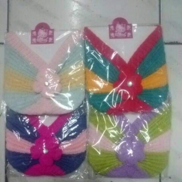 Turban rajut/turban wol/turban bayi lucu