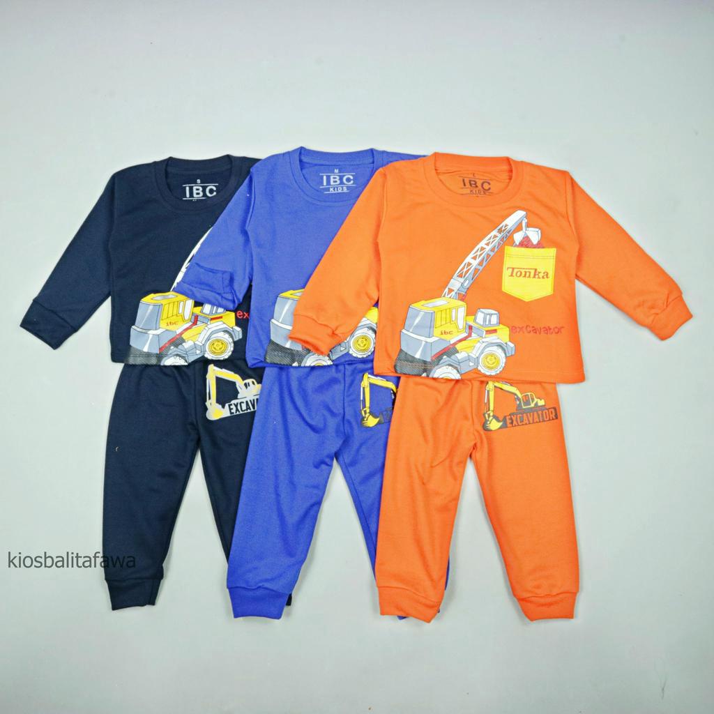 (EXPORT) Setelan Jojo Size 3-8 Tahun / Baju Tidur Premium Cotton Lengan Panjang Anak Laki Perempuan