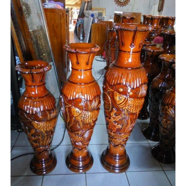 Pot bunga kayu pot bunga ukir Shopee Indonesia Pot bunga kayu pot bunga ukir Shopee Indonesia