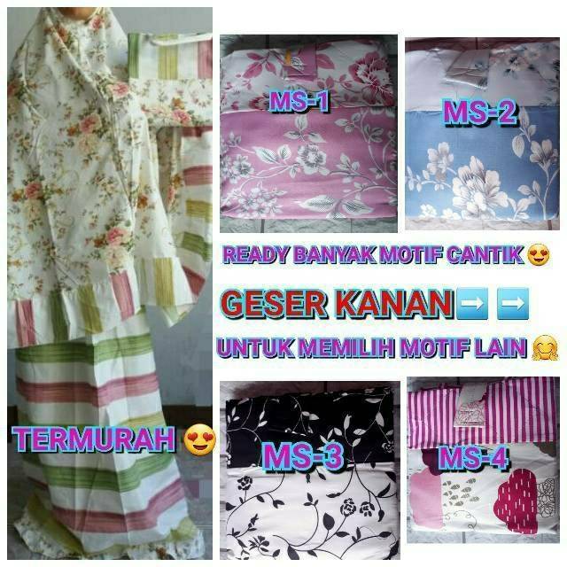 Mukena katun adem motif mukena katun jepang grosir mukena tanah abang oleh - oleh umroh murah