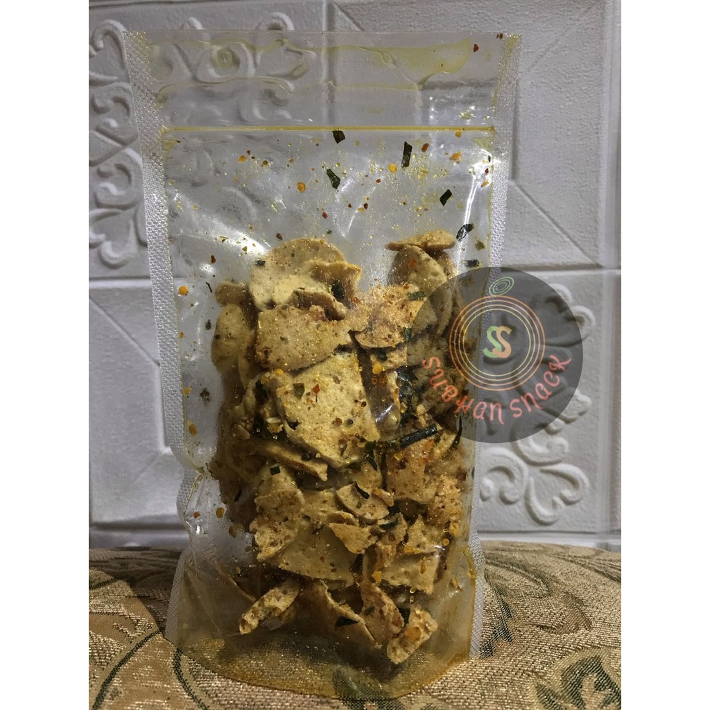

Keripik basreng bumbu daun jeruk